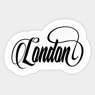 Inspired by London / Black Sticker